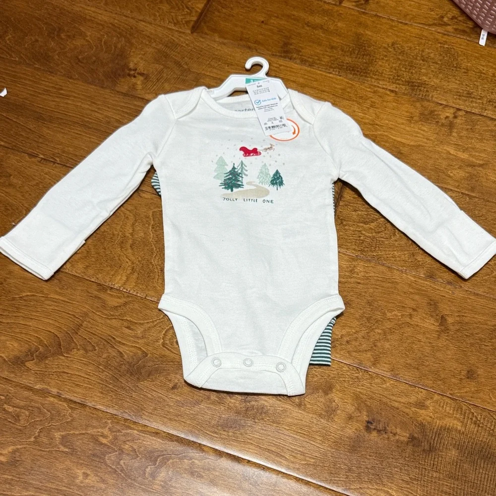 NWT Size 3M Long Sleeve with Forest Print and Pant Set